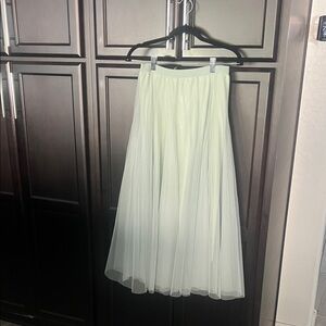 Chicwish Mint A-Line Tulle Skirt